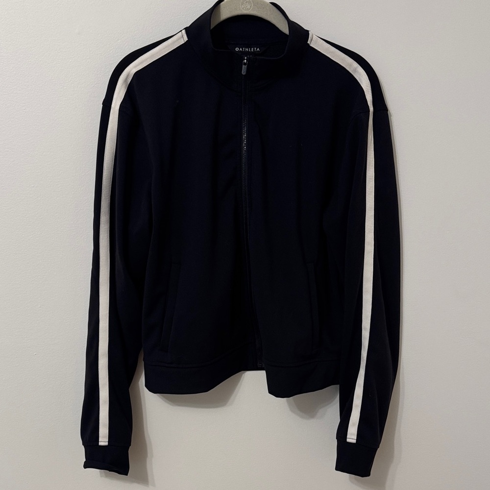 Athleta Black Track Jacket